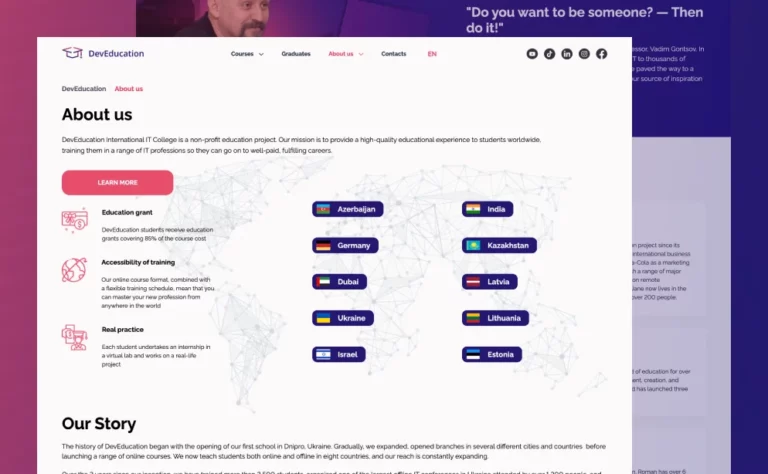 Ecosystem for DevEducation IT College